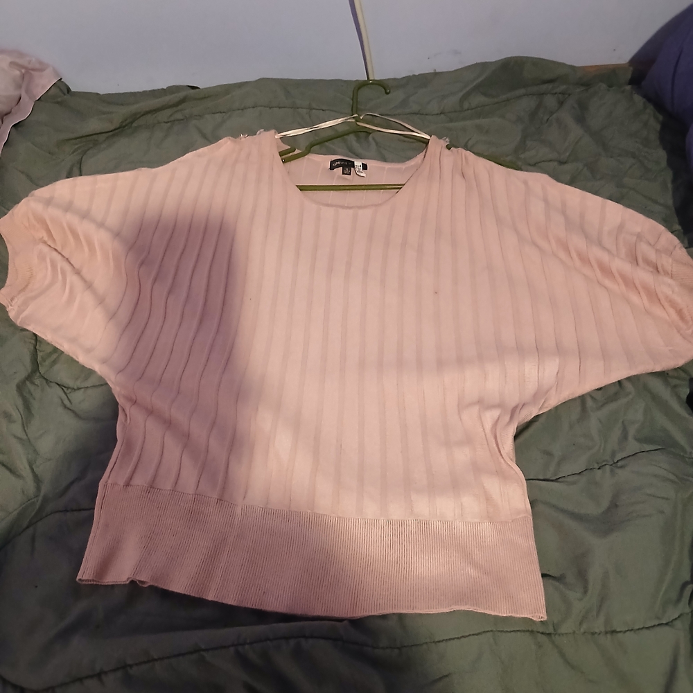 Pink Batwing Sweater